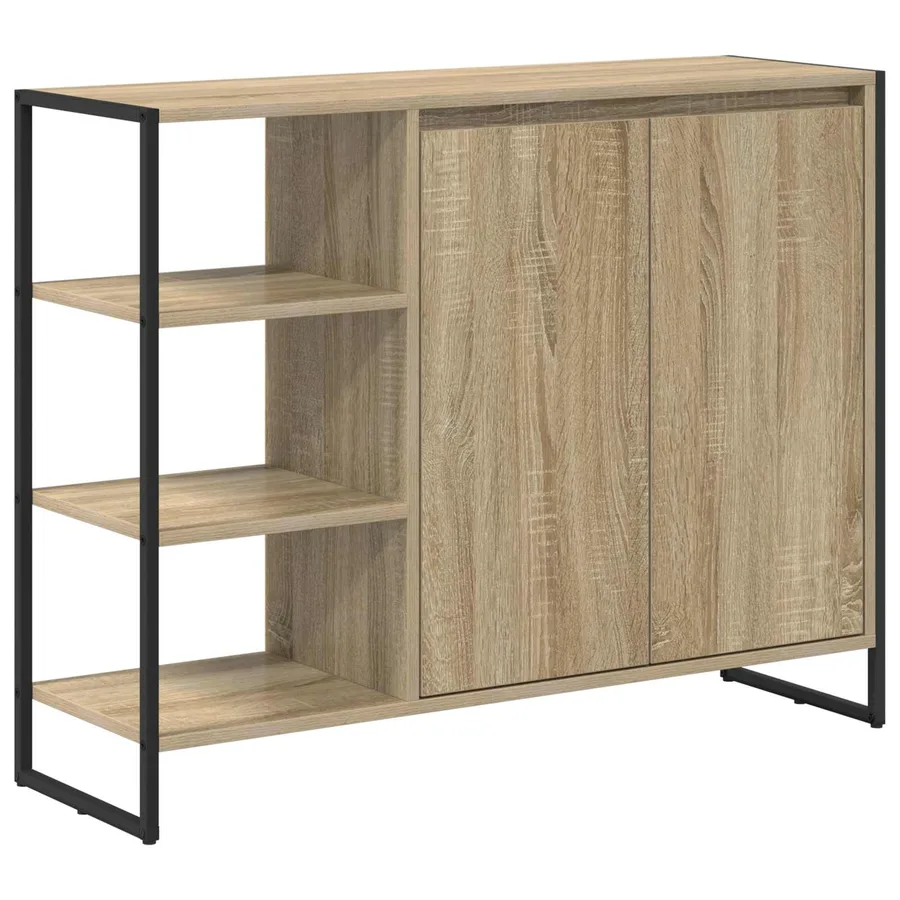 Meuble d'appoint Sonoma 96,5 x 30 x 75 cm Bois d'ingénierie - 2