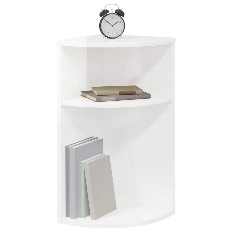 Table d'appoint Blanc brillant 29,6 x 29,6 x 60 cm - 3