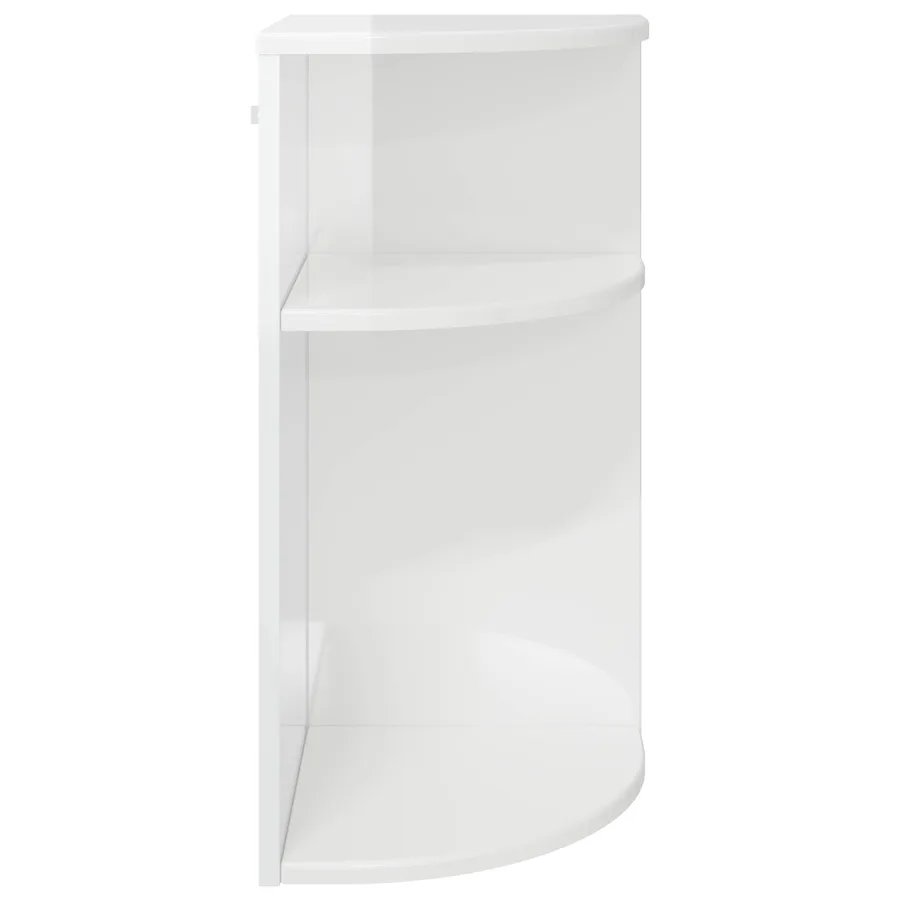 Table d'appoint Blanc brillant 29,6 x 29,6 x 60 cm - 5