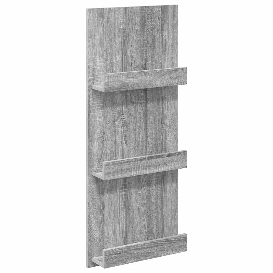 Étagère à magazines avec étagère Gris Sonoma 43 x 11 x 102 cm - 2