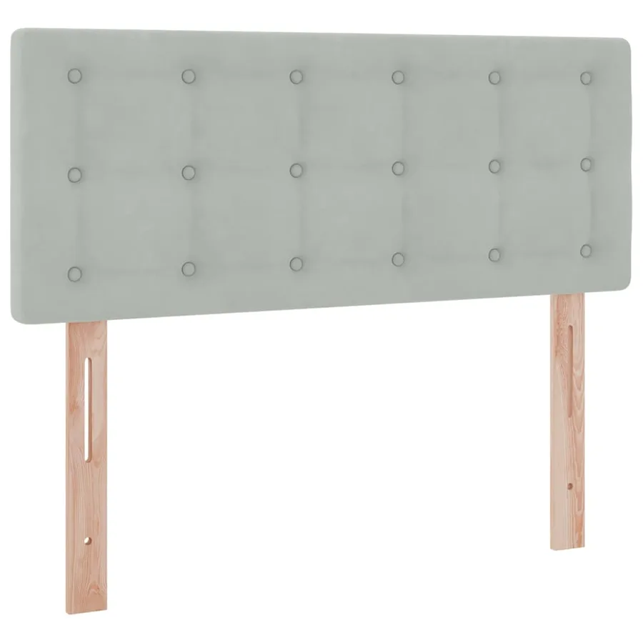 Lit de rangement LED avec matelas Gris clair 120 x 200 cm - 8