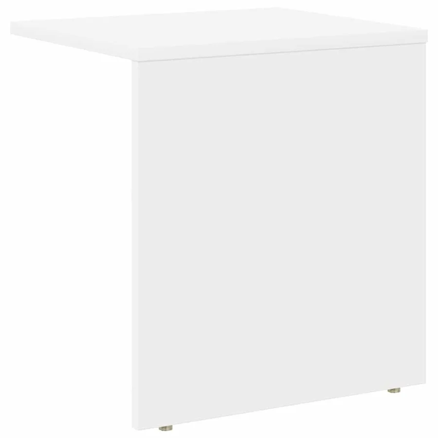 Table d'appoint Blanc 37 x 32 x 40 cm Bois d'ingénierie - 7