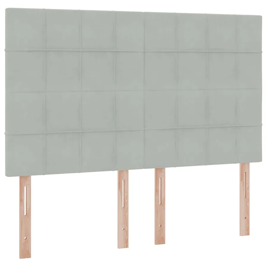 Lit de rangement LED avec matelas Gris clair 140 x 190 cm - 10