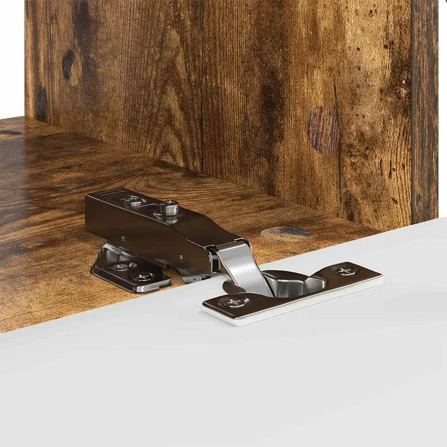 Meuble TV mural 2 pcs Chêne fumé 60 x 31 x 29,5 cm - 11
