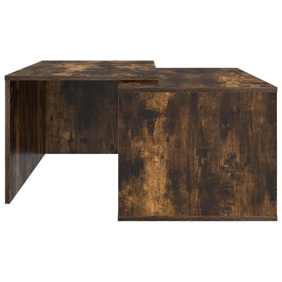 Ensemble de tables basses 2 pcs Chêne fumé Bois d'ingénierie - 9