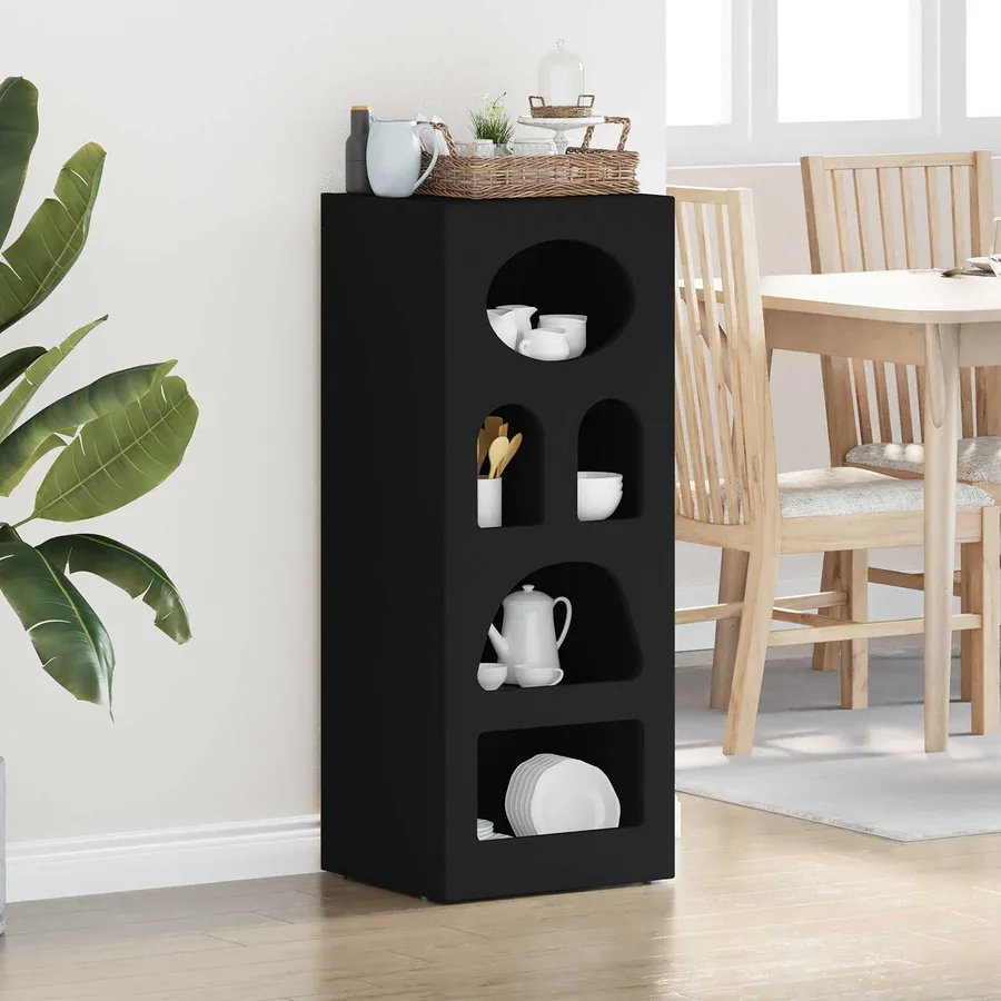 Buffet ELST Noir 40 x 35 x 100,5 cm Bois d'ingénierie