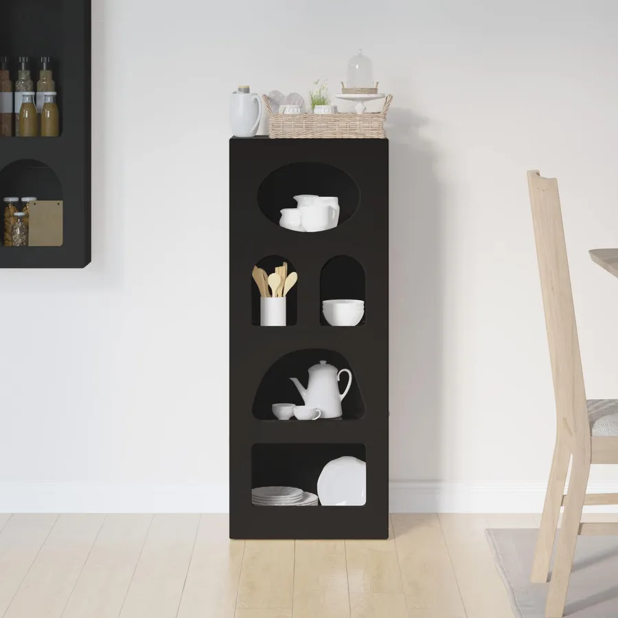 Buffet ELST Noir 40 x 35 x 100,5 cm Bois d'ingénierie - 4