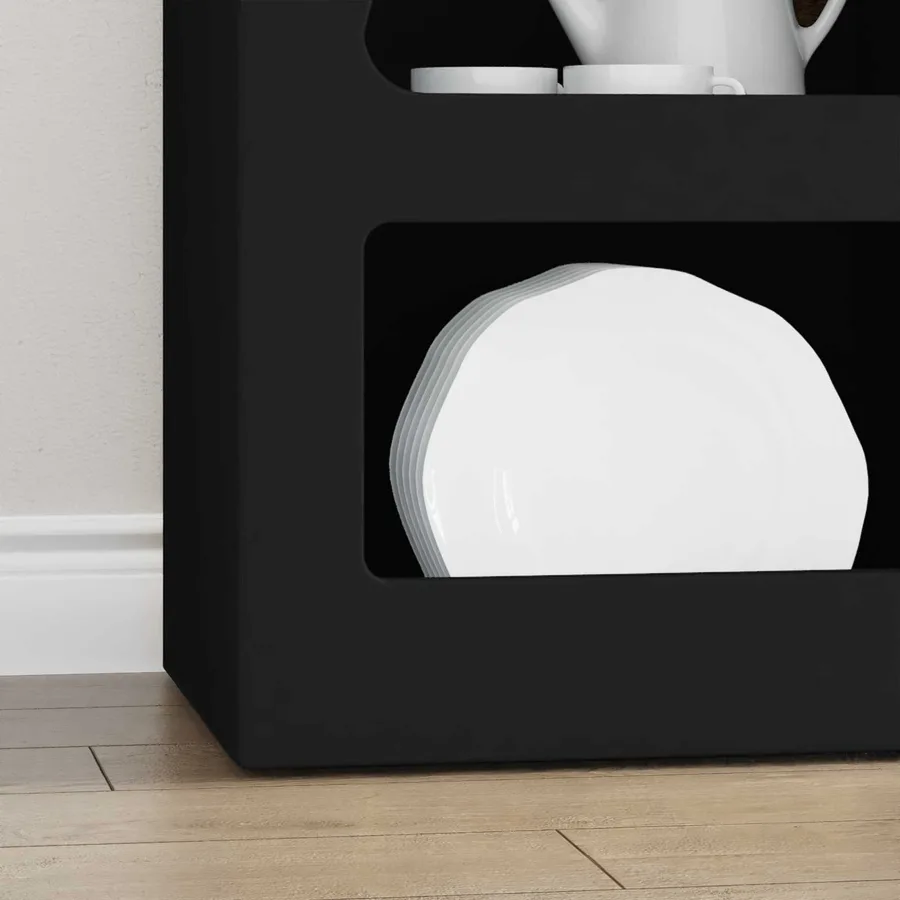 Buffet ELST Noir 40 x 35 x 100,5 cm Bois d'ingénierie - 5