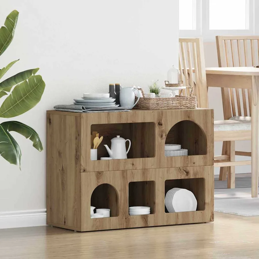 Buffet ELST Chêne artisanal 80,5 x 35 x 59 cm Bois d'ingénierie
