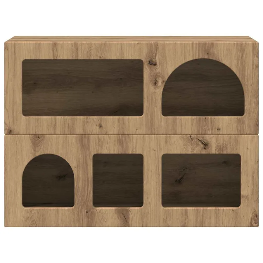 Buffet ELST Chêne artisanal 80,5 x 35 x 59 cm Bois d'ingénierie - 6