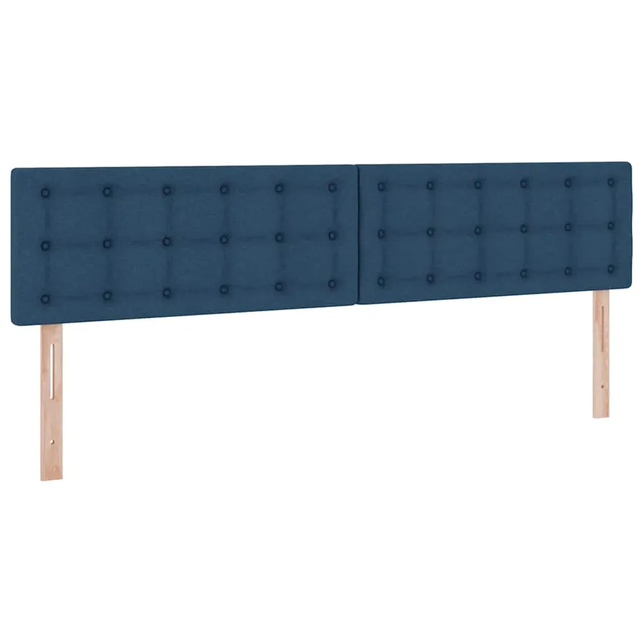Lit de rangement LED avec matelas Bleu 200 x 200 cm Tissu - 8