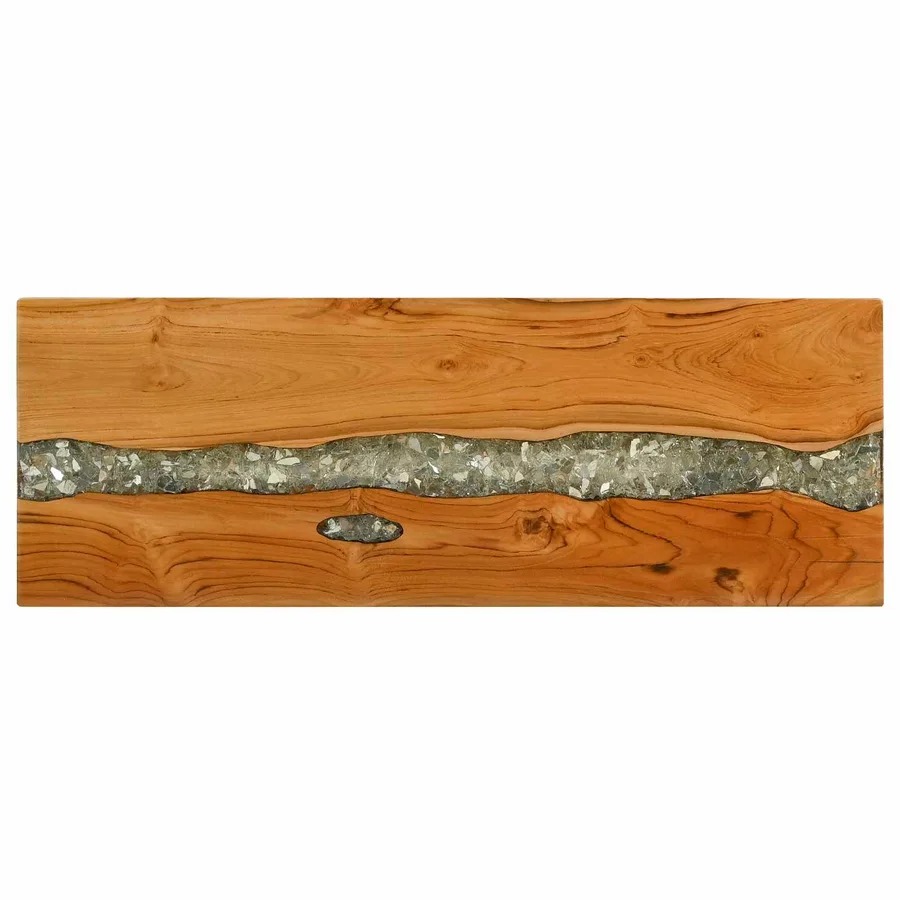 Table console Marron 100 x 35 x 75 cm Bois de teck massif - 4