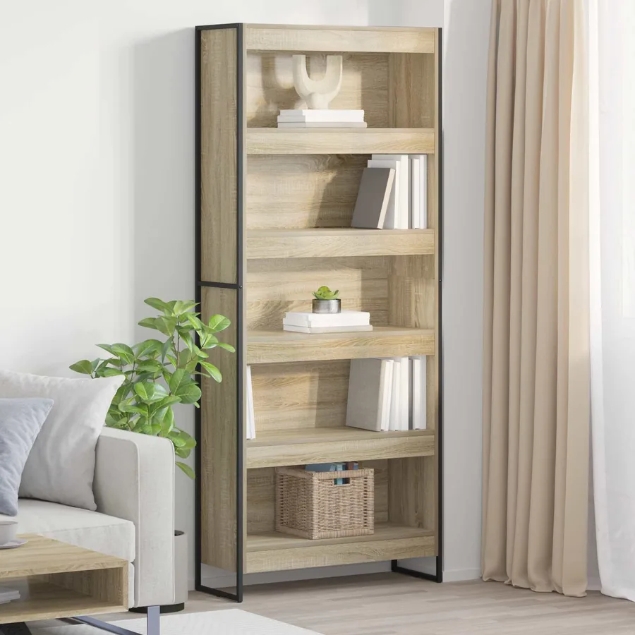 Bibliothèque 80 x 30 x 189,5 cm Bois d'ingénierie Sonoma