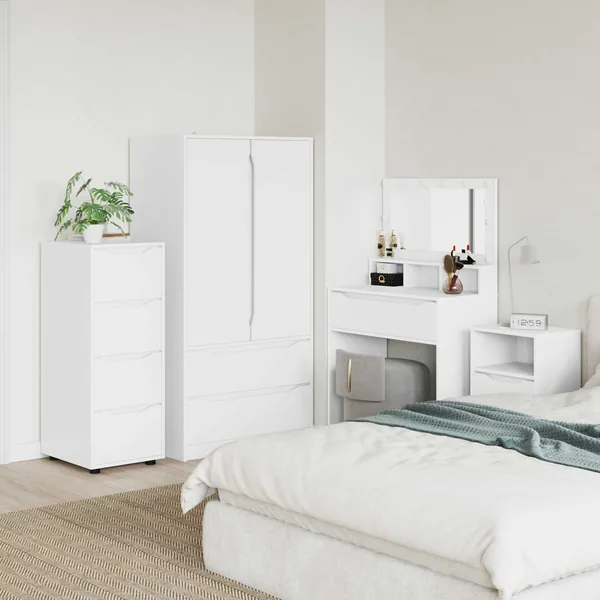 Armoire de rangement Blanc 40 x 48 x 105 cm Bois d'ingénierie