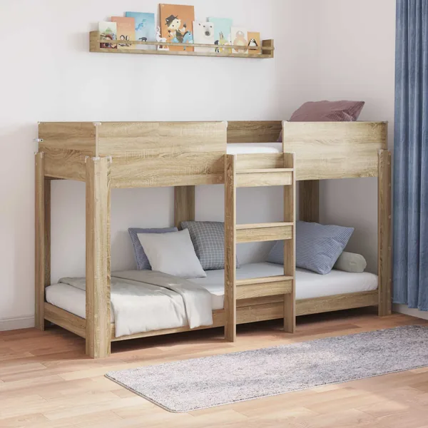Lit Superposé pour Enfants Chêne Sonoma 75 x 190 cm