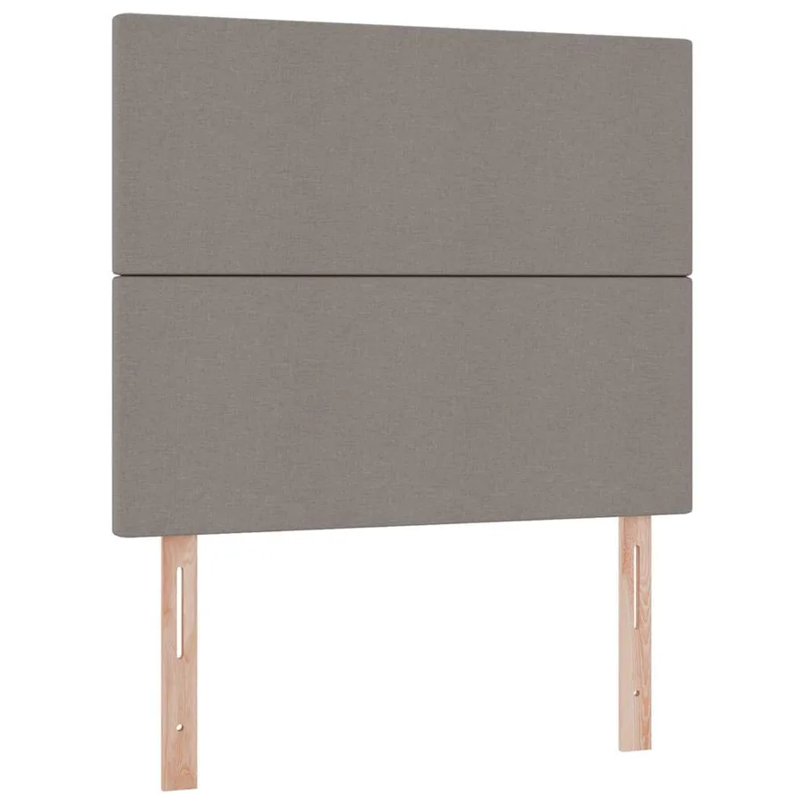 Lit avec rangement et matelas Taupe 120 x 200 cm tissu - 9