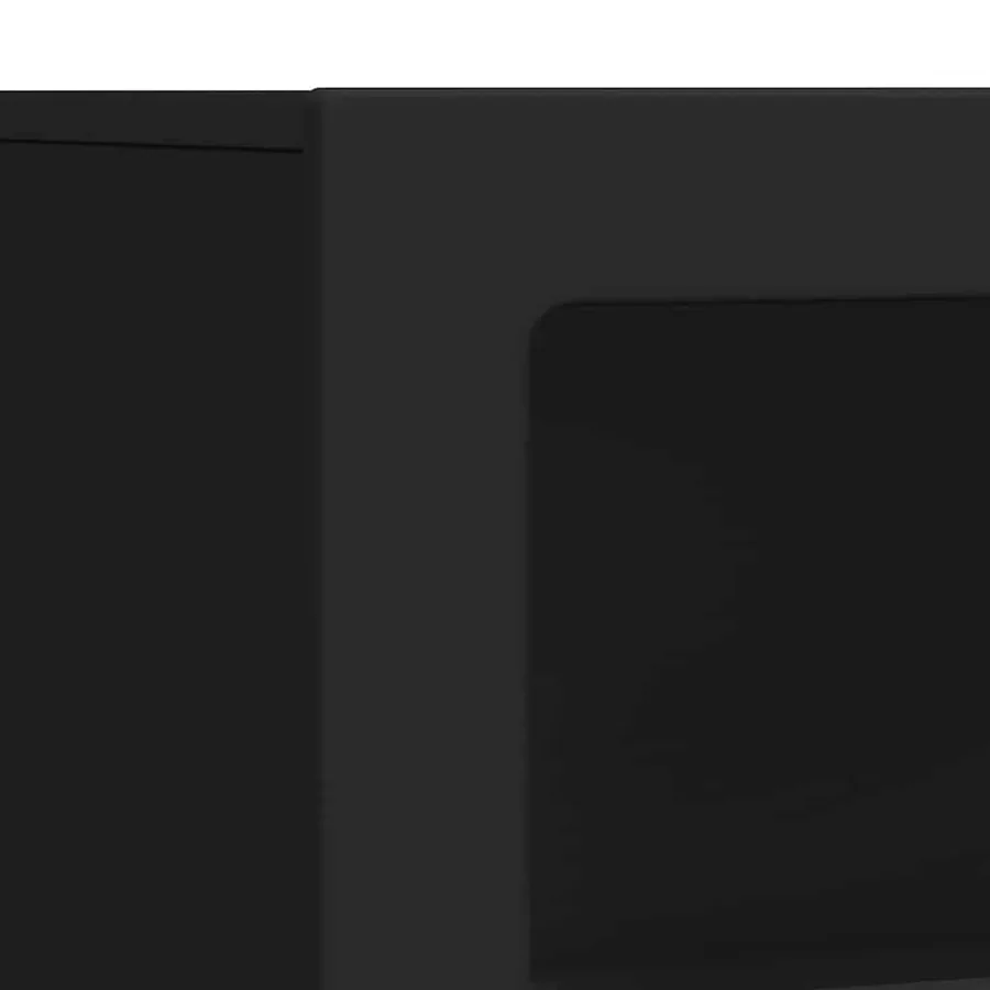 Buffet ELST Noir 80,5 x 35 x 59 cm Bois d'ingénierie - 9