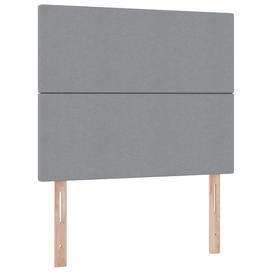 Lit de rangement LED avec matelas Gris clair 120 x 200 cm Tissu - 8