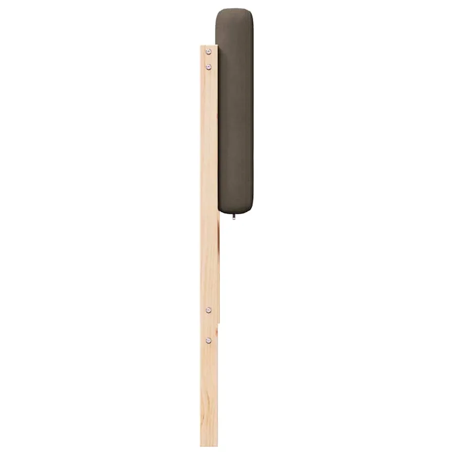 Tête de lit capitonnée Marron et Taupe 140 cm Pin massif - 5