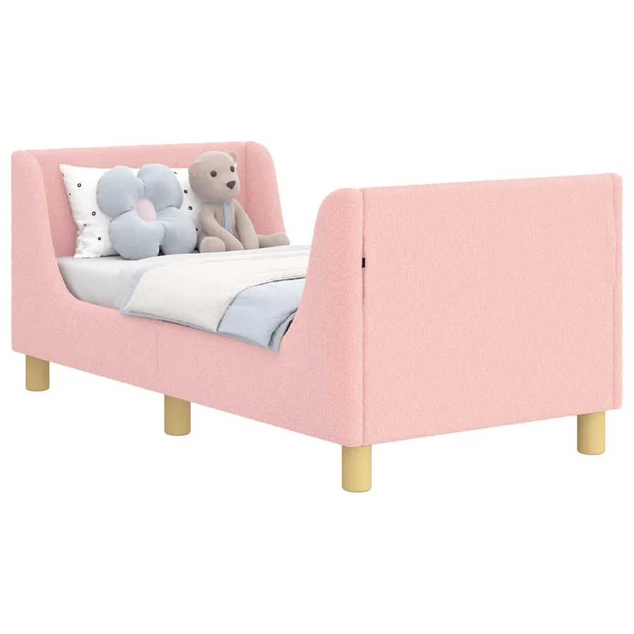 Cadre de lit pour tout-petit avec tête de lit Rose 70 x 140 cm - 3