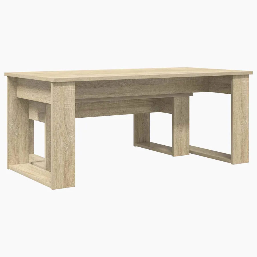 Ensemble de tables basses 2 pcs Chêne Sonoma Bois d'ingénierie - 8