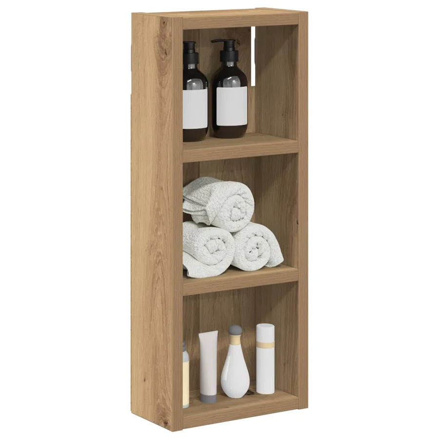 Armoire murale de salle de bain Chêne artisan 20 x 10 x 50 cm - 3