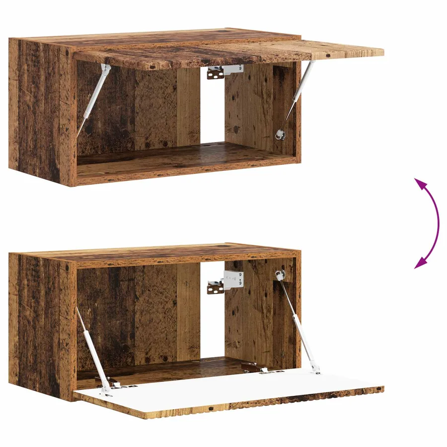 Ensemble meuble TV 4 pcs Bois ancien Bois d'ingénierie - 15
