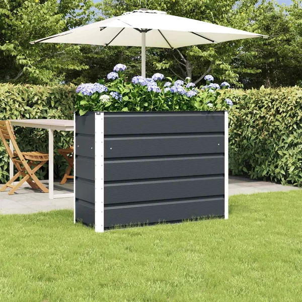 Jardinière Anthracite 100 x 40 x 75 cm Acier