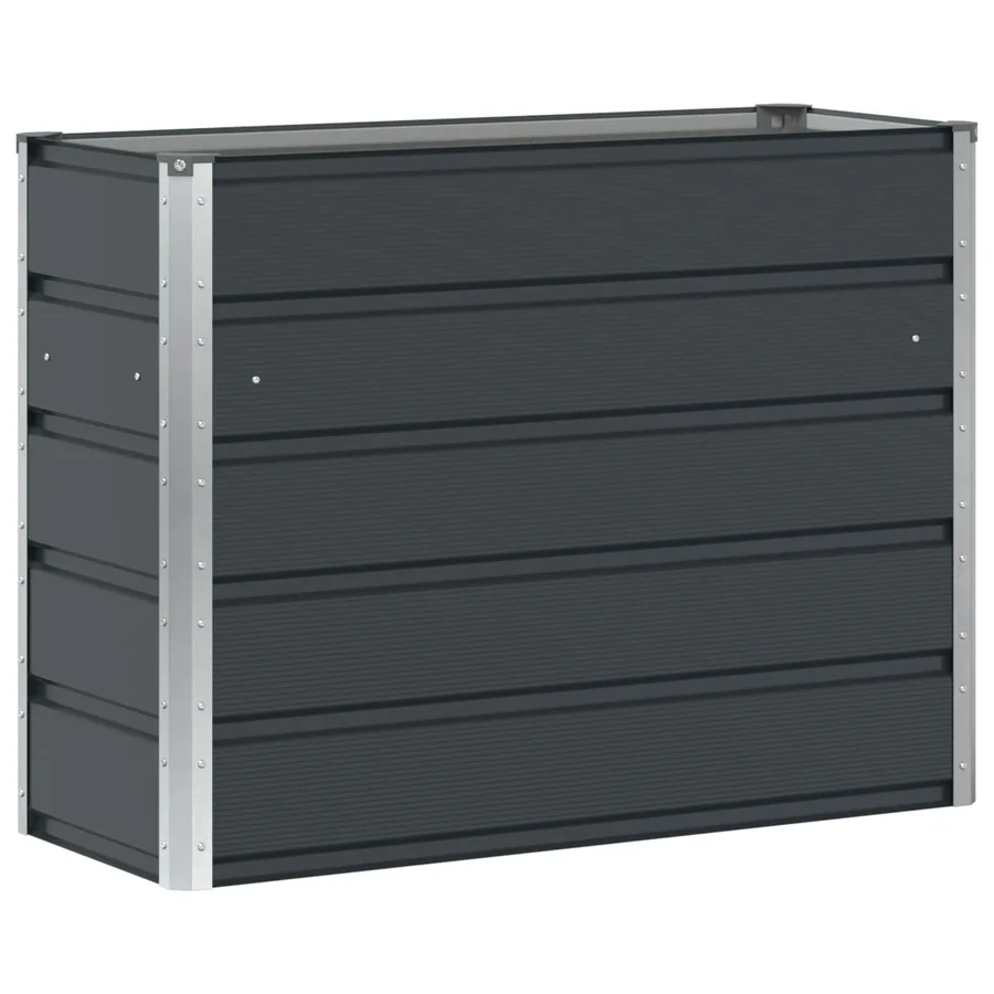 Jardinière Anthracite 100 x 40 x 75 cm Acier - 2