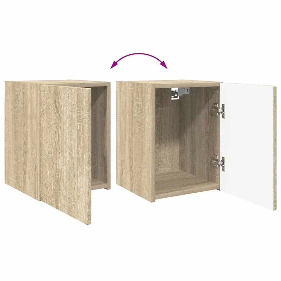 Meuble TV mural 2 pcs Sonoma 30 x 31 x 40 cm Bois d'ingénierie - 13