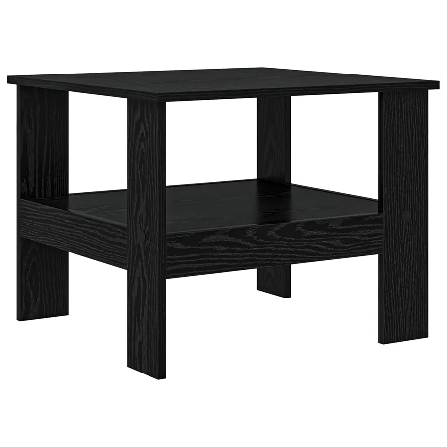Table basse Chêne noir 57 x 55 x 45 cm Bois d'ingénierie - 7