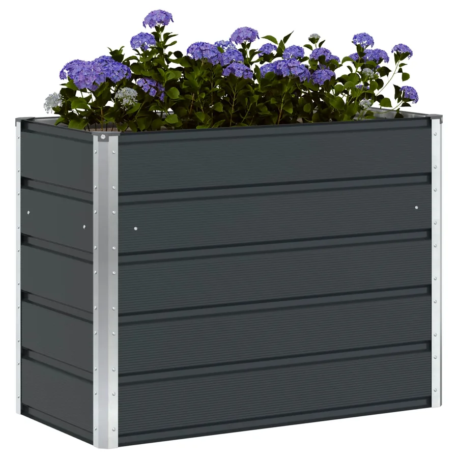 Jardinière Anthracite 100 x 50 x 75 cm Acier galvanisé - 3