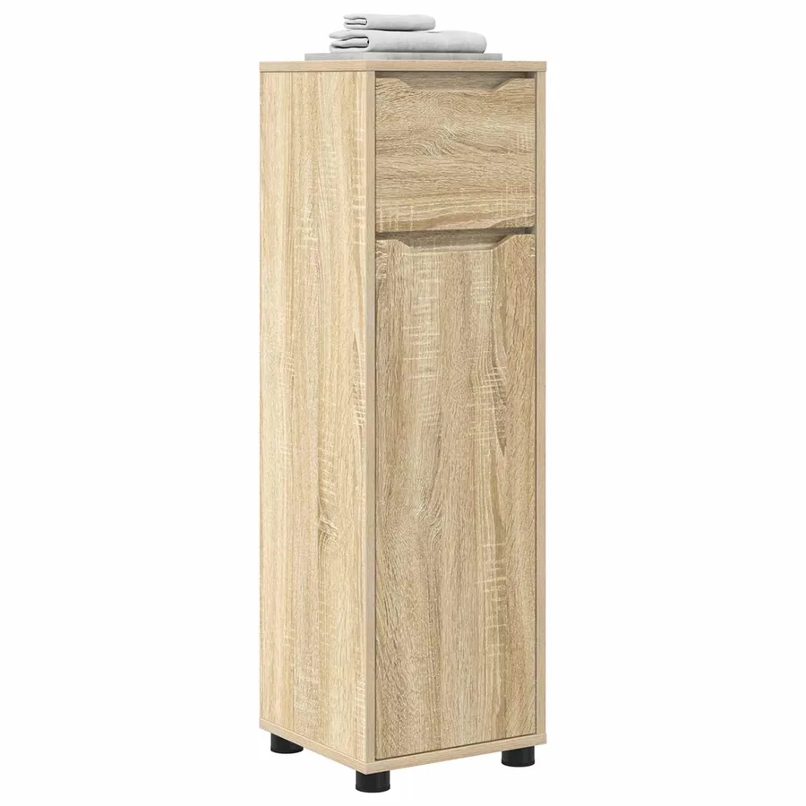 Cabinet de salle de bain Chêne Sonoma 30,5 x 30 x 101 cm - 3