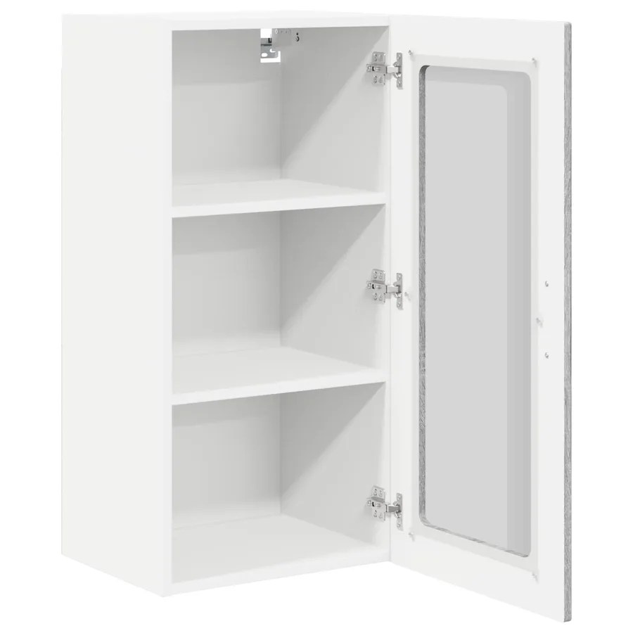 Cabinet en verre mural PORTO 2 pcs Gris Sonoma 40 x 31 x 80 cm - 5