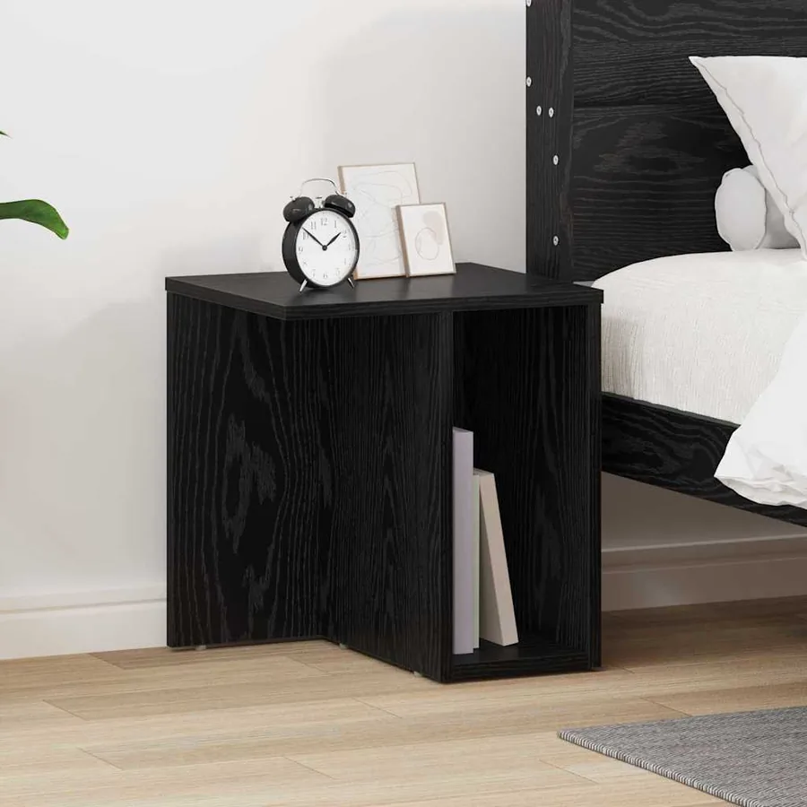 Table d'appoint Chêne noir 37 x 32 x 40 cm Bois d'ingénierie