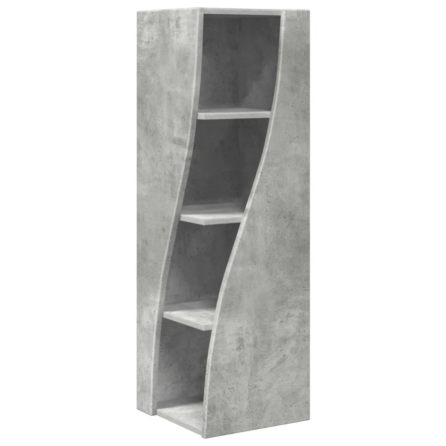 Meuble d'angle Gris béton 32x32x102cm Bois d'ingénierie - 2