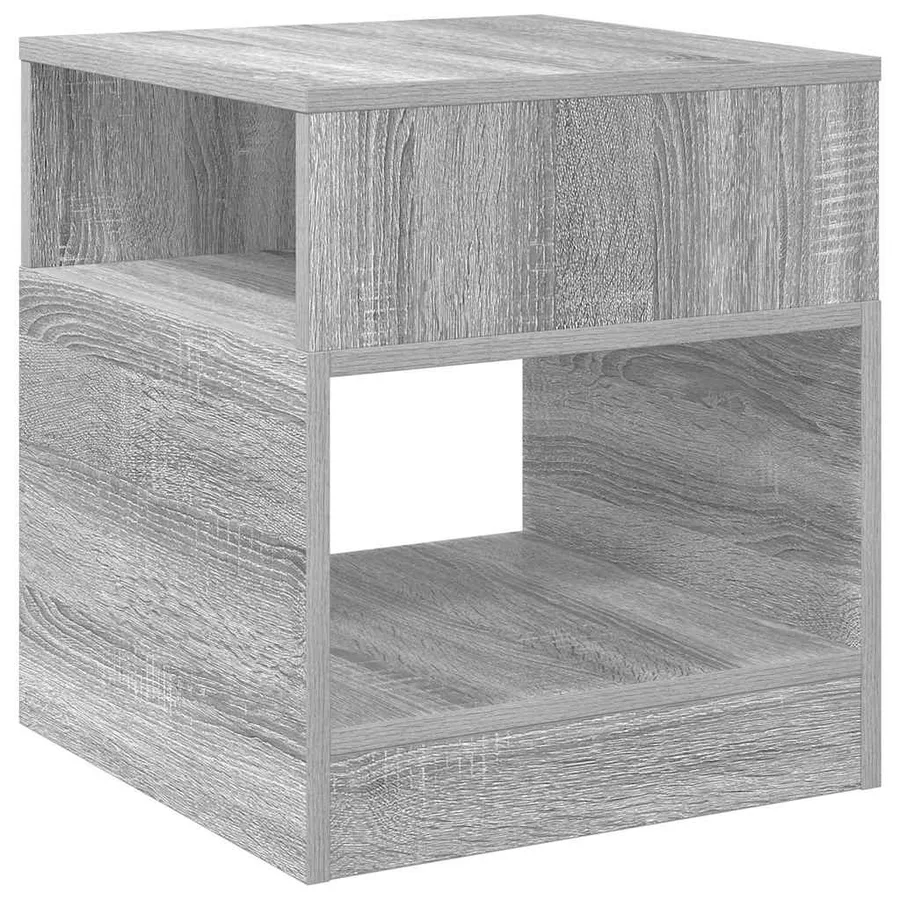 Table d'appoint Gris Sonoma 40,5 x 40 x 45 cm Bois d'ingénierie - 2