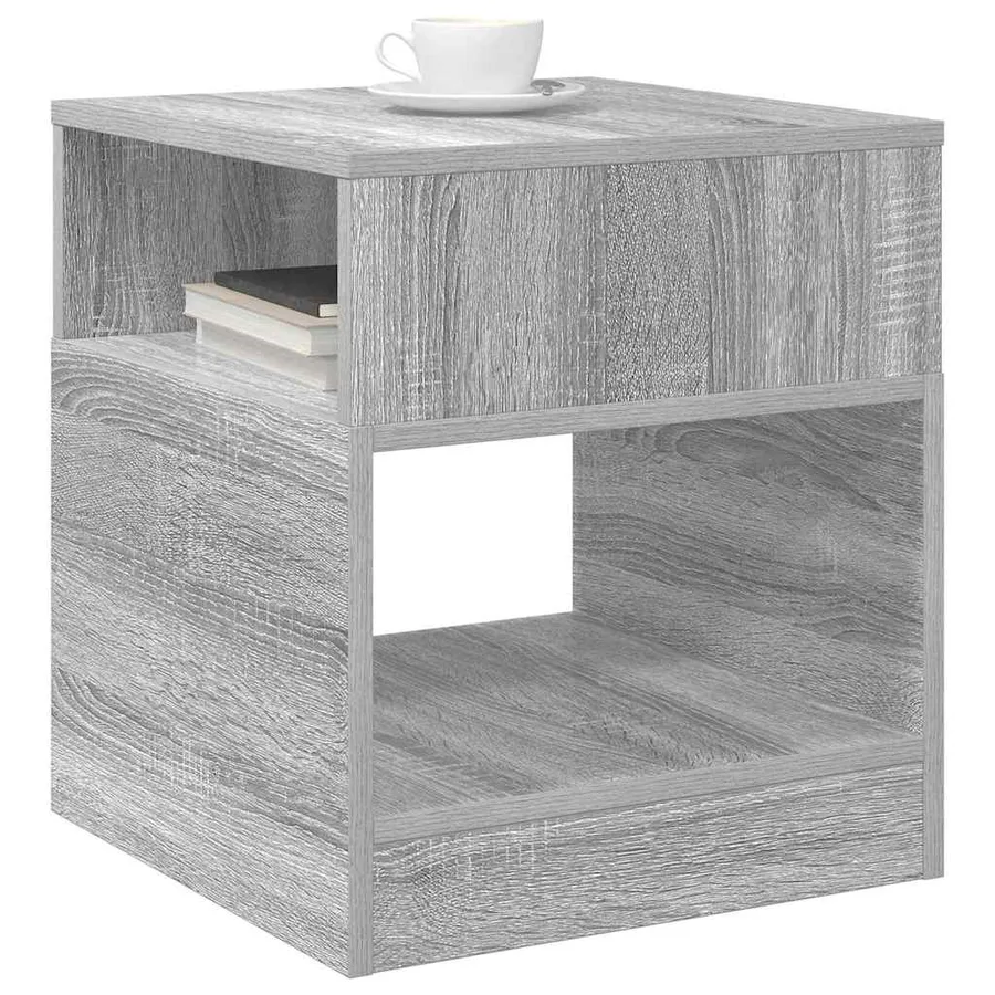 Table d'appoint Gris Sonoma 40,5 x 40 x 45 cm Bois d'ingénierie - 3