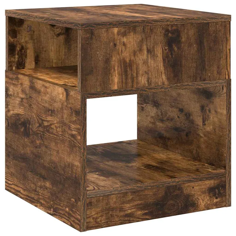Table d'appoint Chêne fumé 40,5 x 40 x 45 cm Bois d'ingénierie - 7