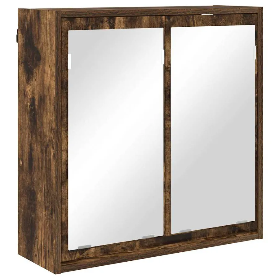 Ensemble de mobilier de salle de bain 4 pcs Chêne fumé - 6