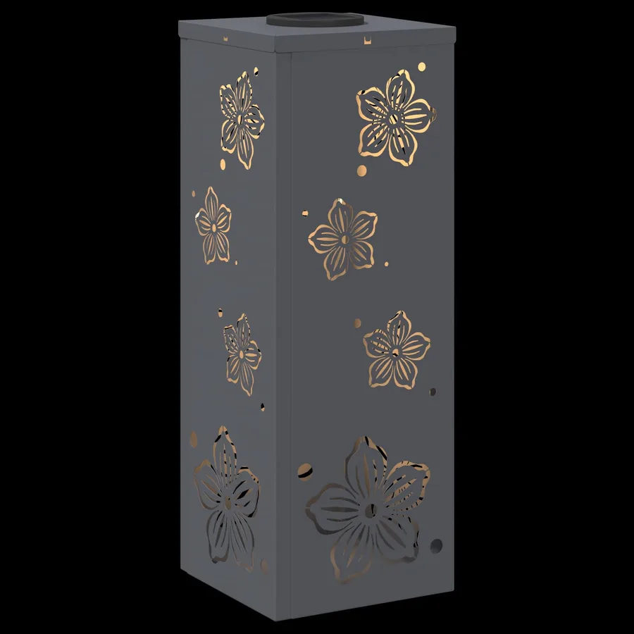 Lumière de chemin LED solaire 2 pcs Blanc chaud 18 x 18 x 50 cm - 12