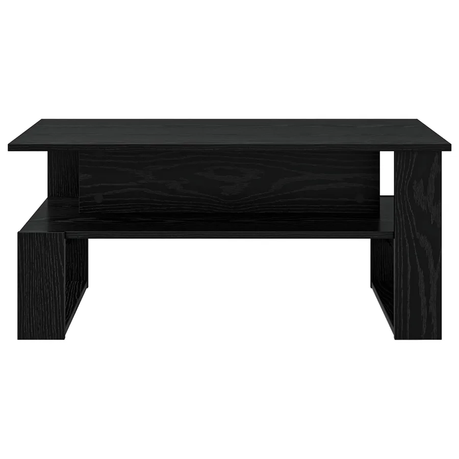Table basse Chêne noir 90 x 50 x 40 cm Bois d'ingénierie - 5