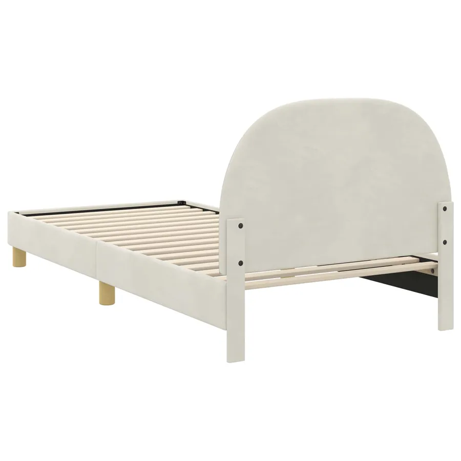 Cadre de lit pour enfants avec tête de lit Crème 80 x 200 cm - 7