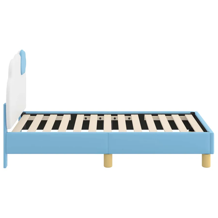 Cadre de lit pour tout-petit avec tête de lit Bleu 70 x 140 cm - 6