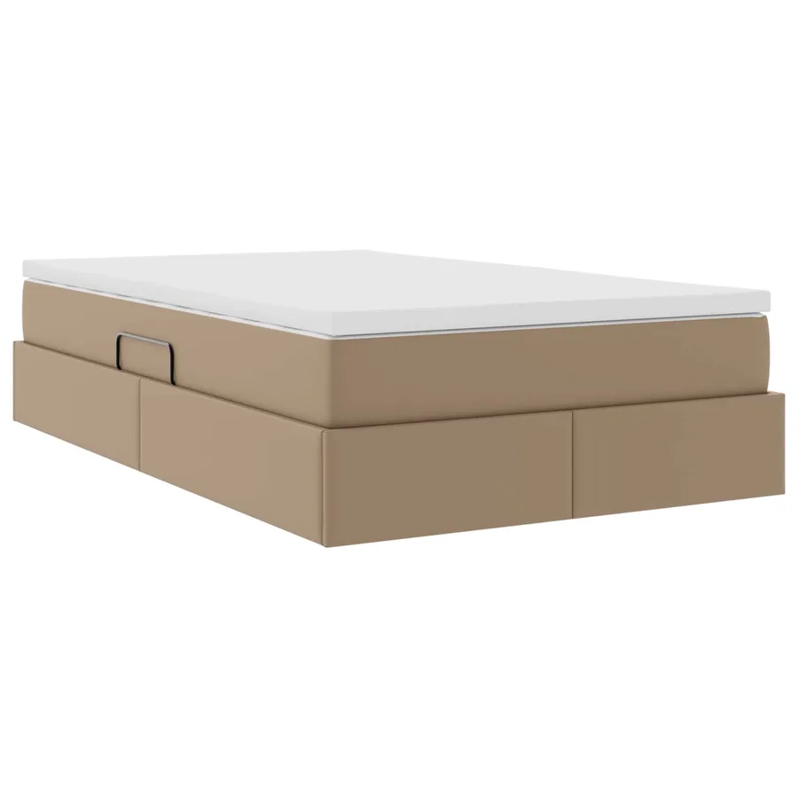 Lit avec rangement et matelas Cappuccino 120 x 190 cm - 8