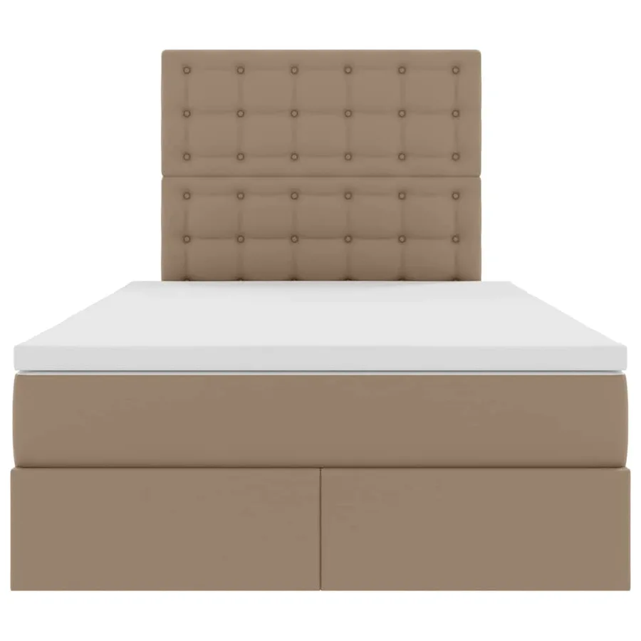 Lit de Rangement Cappuccino 120 x 190 cm Cuir synthétique - 7