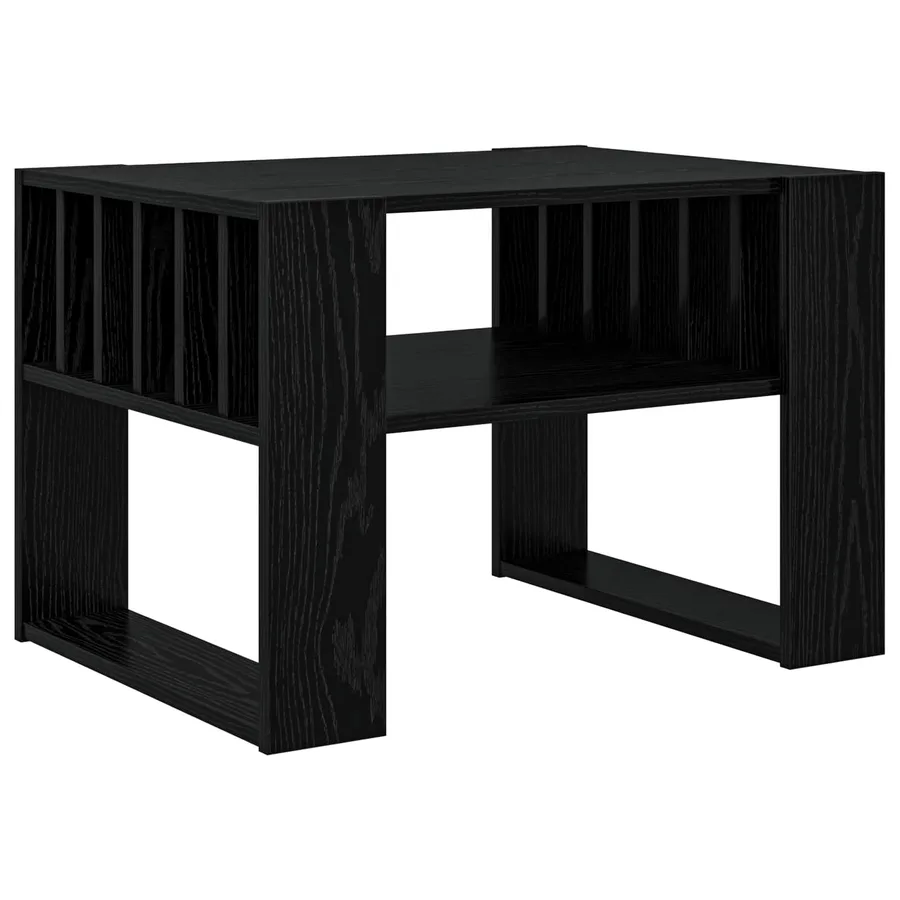 Table basse Chêne noir 66 x 49,5 x 45 cm Bois d'ingénierie - 2
