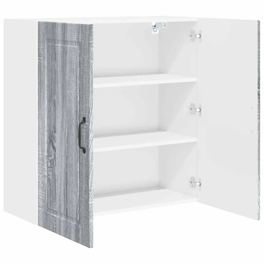 Meuble mural PORTO Gris Sonoma 80 x 31 x 80 cm - 5