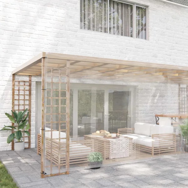 Couverture pour plantes Transparent 6 x 6 m PVC