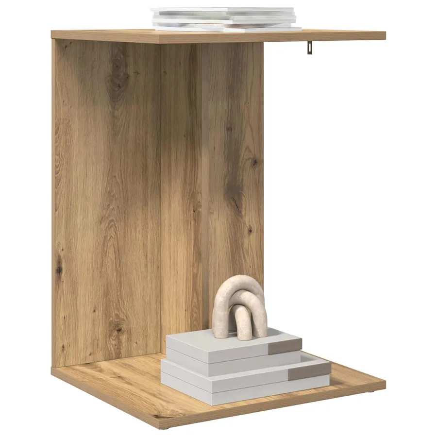 Table d'appoint Chêne artisanal 45 x 40 x 62,5 cm - 3